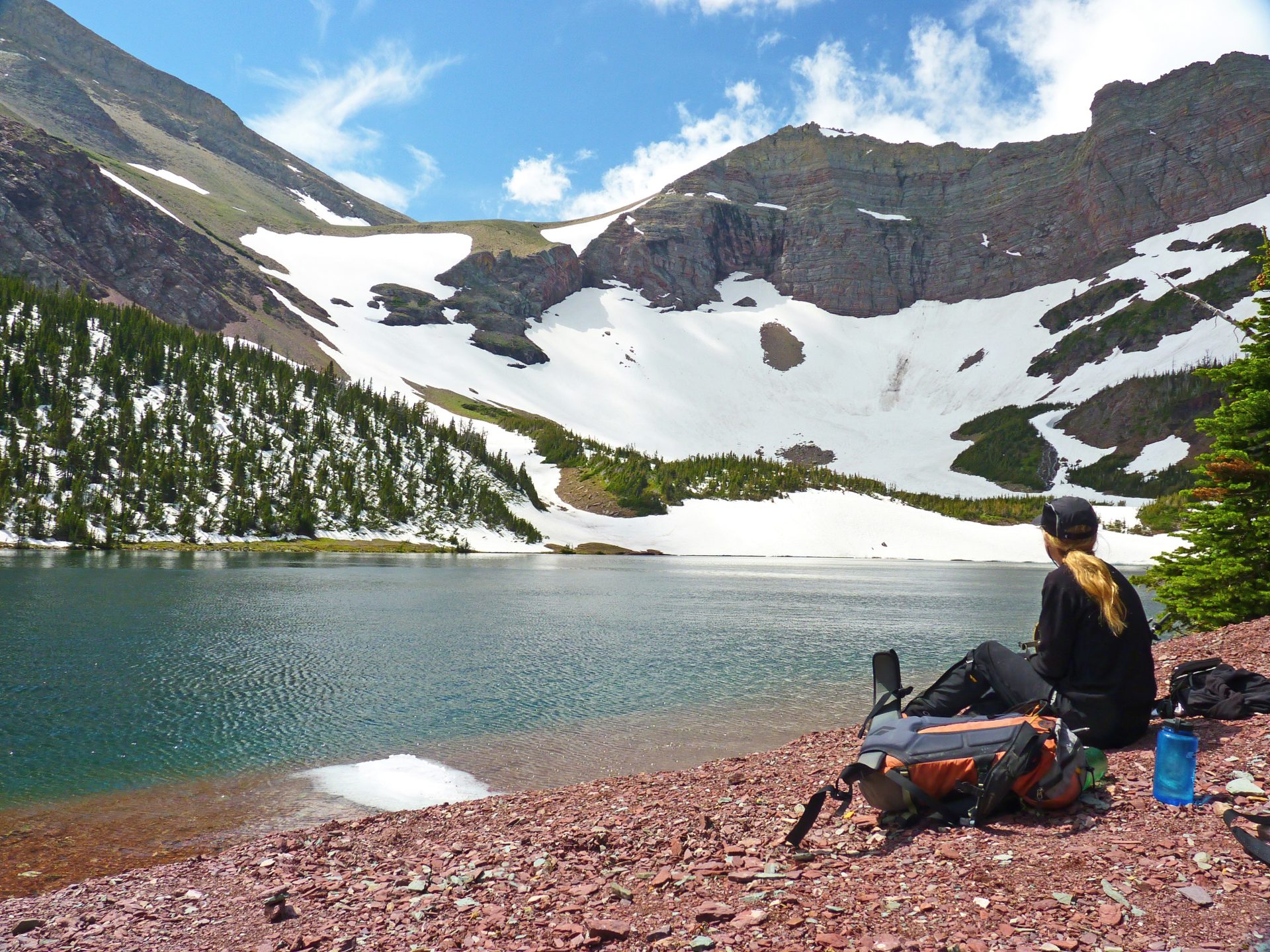 Otokomi Lake Trail: Waterfalls, Views, & Bear Safety in Glacier